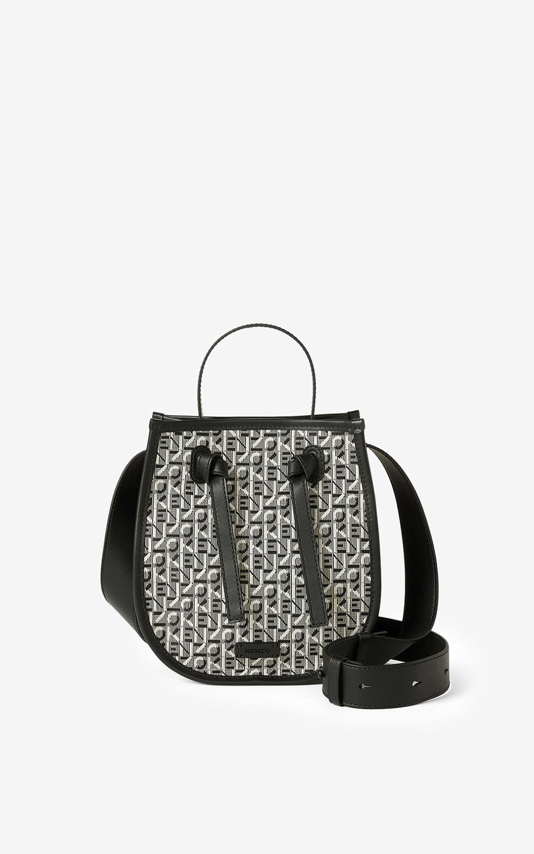 Bolsa Tiracolo Kenzo Courier jacquard Feminino - Cinzentas | 761CYFTVP